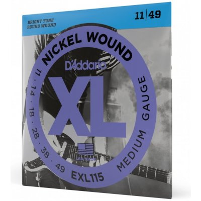 D'Addario EXL115 Nickel Wound, Blues-Jazz Rock