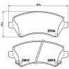 BREMBO Sada brzdových doštičiek P 83 064