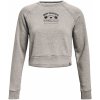 Dámska športová mikina cez hlavu Under Armour PJT RCK HM GYM FLC CRW W sivá 1373600-294 - S