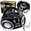 Rádioprehrávač CD MP3 USB FM AUX Prenosný Boombox čierny Adler AD 1181