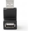 Nedis CCGB60930BK - USB 2.0 Adaptér | USB-A Zástrčka | USB-A Zásuvka | Černá barva