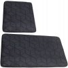 Kúpeľňový koberec Euromat čierny 2 ks