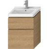Kúpeľňová skrinka pod umývadlo Jika Cubito 54x40,3x68,3 cm dub H40J4224025191