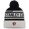 Fanatics Pánska zimná čiapka Florida Panthers 2025 Stanley Cup Champions Cuffed Knit Hat with Pom - Black
