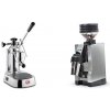 La Pavoni Europiccola Lusso + Eureka Mignon Zero 65 All Purpose, CR chrome