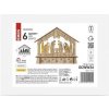 DCWW34 LED drevený vianočný betlehem, 15 cm, 2x AA, vnútorný, teplá biela, časovač EMOS