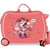 JOUMMABAGS Detský kufor na kolieskach - odrážadlo - Disney - MINNIE LOVING LIFE - 34L