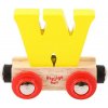 Bigjigs Rail Vagónik drevené vláčikodráhy - Písmeno W
