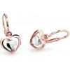 Cutie Jewellery Detské bicolor náušnice Srdiečka C1604-10-X-R4