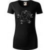 Kameň nožnice papier Spock - Dámske tričko z organickej bavlny Origin (GOTS) - XS ( Čierna )