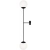 Kaja Savoy nástenná lampa 2x40 W biela-čierna K-4927