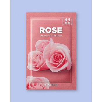 The Saem Natural Rose Mask Sheet Тextílna maska z extraktom ruže 21 ml