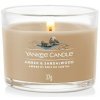 YANKEE CANDLE VOTÍVNA SVIEČKA PLNENÁ V SKLE AMBER & SANDALWOOD