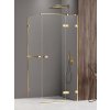 New Trendy Avexa Gold Shine sprchovací kút 110x70 cm štvorcová zlatá lesklé/priehľadné sklo EXK-3210