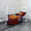 Sablio Mikroplyšové detské obliečky do postieľky Basketbalová lopta - 130x90 / 40x60