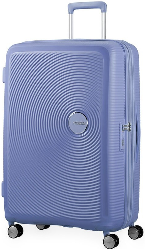 American Tourister Soundbox Spinner 32G fialová 97/110 l