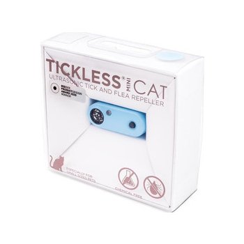 TICKLESS Mini Cat ultrazvukový odpuzovač kliešťať pre mačky Baby Blue