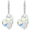 For You Náušnice swarovski elements devoted srdce – dúhové Crystal AB 17mm - 337