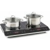 Klarstein VariCook Slim, indukčný varič, 3500 W, 240 °C, 2 platne, časovač, dotykové ovládanie (CP6-Varicook-Slim)