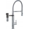 FRANKE FRANKE - Filtrační baterie Vital Tap drezová batéria s filtračným zariadením, flexibilným ramenom a spŕškou, chróm/gun metal 120.0621.230