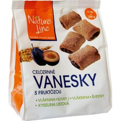 nature line Sušienky celozrnné Vanesky so slivkami 200 g