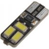 LED autožiarovka 12V / T10 / W5W - biela 6xSMD CanBus (2ks)