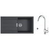 Franke SET T108 - S2D 611-100 ČERNÁ + FP 9000 BEZ SPRCHY CHROM