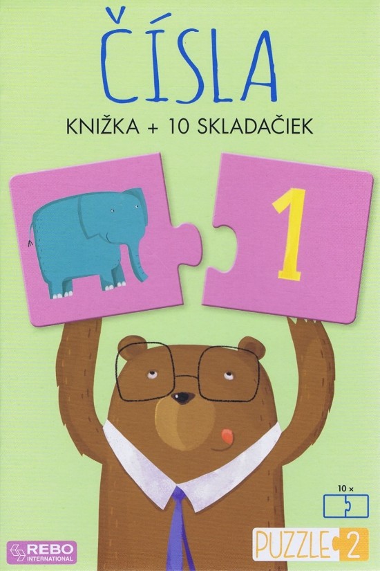 Čísla - knižka + 10 skladačiek - Gaule Matteo