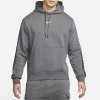 Nike M NSW Repeat Fleece PO Hoodie BB Iron Grey/White Sivá