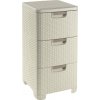 CURVER Zásuvka 3x 14l RATTAN Style krémová