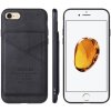 Taokkim ochranný kryt z PU kože s kapsou v retro štýle pre iPhone 7 Plus / 8 Plus - čierny - možnosť vrátiť tovar ZADARMO do 30tich dní
