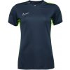 Dámske futbalové tričko Nike, DRI-FIT ACADEMY tmavo modrá,reflexný neón S