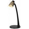 LUCIDE 18660/05/02 LUDO stolové svietidlo LED 4,5W/350lm 3000K čierna, mosadzná