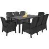Súprava záhradného nábytku Lima V 8+1 grafitová