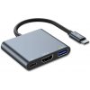 TECH-PROTECT V1-HUB ADAPTÉR 3V1 ŠEDÝ (9490713935248)