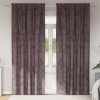 Závesy 2 ks s Očkami Hnedé 225x140 cm