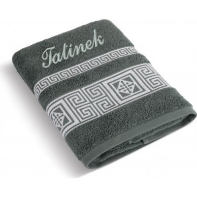 Bellatex Froté ručník řecká kolekce se jménem TATÍNEK - 50x100 cm - mechová