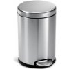 Pedálový odpadkový kôš Simplehuman – 4,5 l, okrúhly, matná oceľ, FPP CW1852CB
