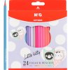 Pastelky šesťhranné M&G So Many Cats Pastel - sada 24 ks