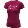 Dámske tričko kr.rukáv SENSOR MERINO ACTIVE SONGBIRDS lilla M