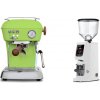 Ascaso Dream PID, Fresh Pistachio + Eureka Atom W 65, white