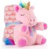 Perletti Toys Detská fluffy deka s plyšovou hračkou Unicorn