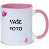 HRNČEK S FOTKOU FAREBNÝ RÁMIK CUMLÍK RUŽOVÝ 350 ML FOTOpošta Farba: RUŽOVÝ