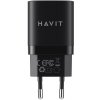 Nabíječka Havit USB-A+USB-C UC30 EU (černá)
