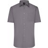 James & Nicholson (Daiber) Pánska košeľa s krátkym rukávom JN680 - Oceľová | 4XL
