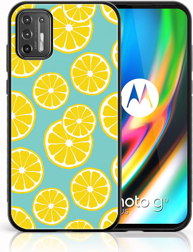 Púzdro PROTEMIO MY ART Silikónové Motorola Moto G9 Plus LEMON (121)