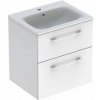Kúpeľňová skrinka s umývadlom Geberit Selnova 60x50,2x65,2 cm biela lesk 501.236.00.1