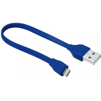 Trust 20140 Flat Micro-USB, 20cm, modrý
