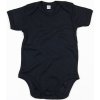 Babybugz Dojčenské body s krátkym rukávom Black