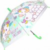 Detský dáždnik - Hello Unicorn (tyrkysový)